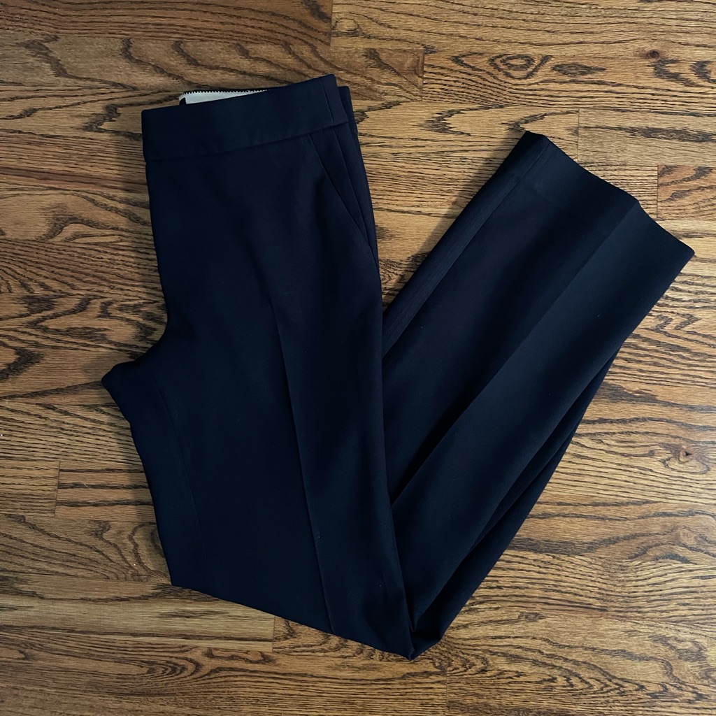 J. Crew Full Length Edie Pant In Navy Size 6